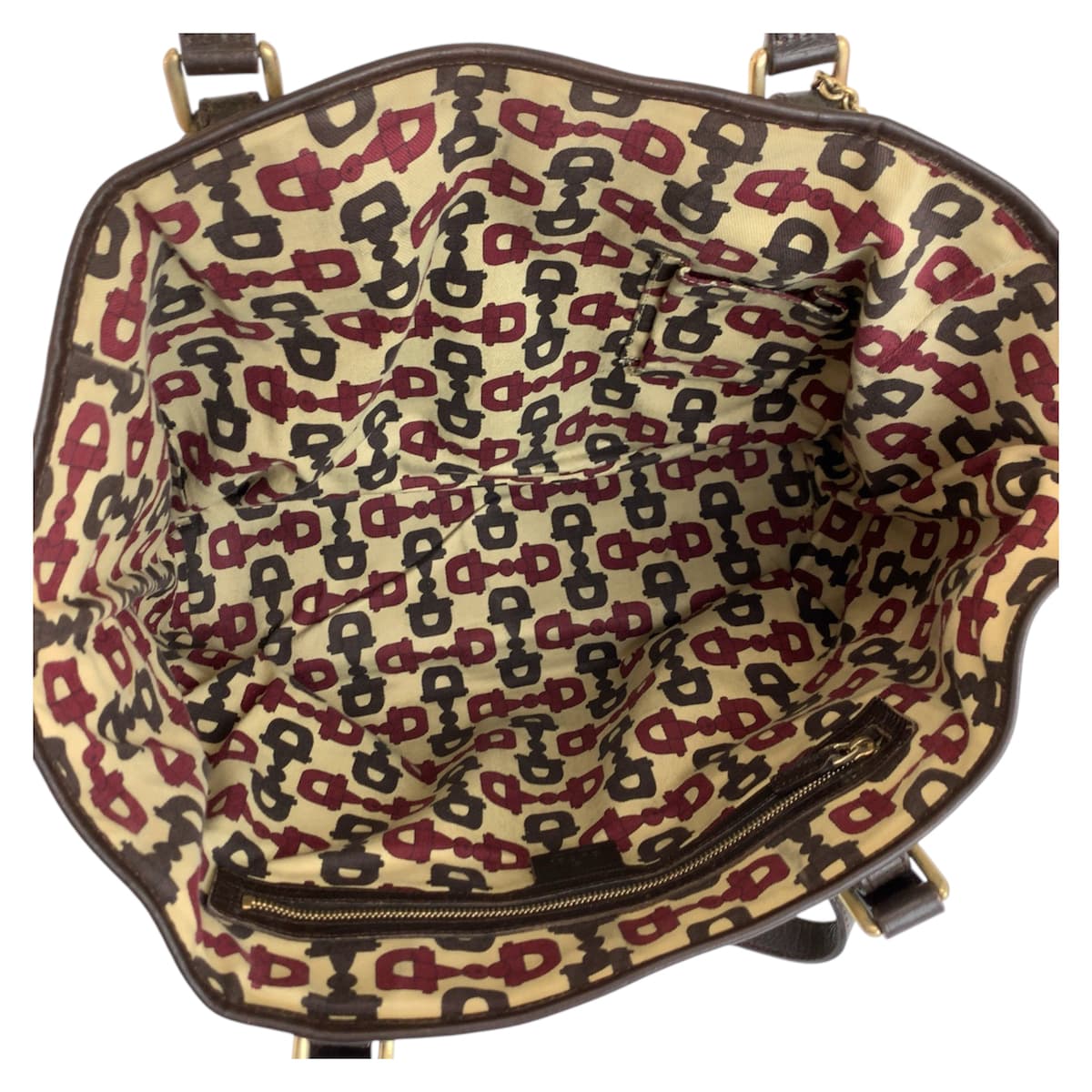 24383
GUCCI グッチ シェリーライン ベージュ ブラウン ゴールド金具 GGキャンバス 139260 トートバッグ ショルダーバッグ レディース AB23