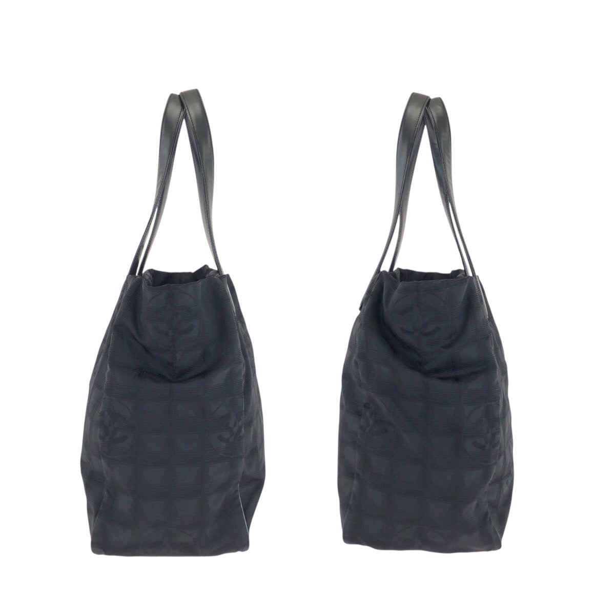 24384
CHANEL シャネル ヴィンテージ ニュートラベルラインMM ココマーク ブラック 黒 ゴールド金具 ナイロン / レザー トートバッグ ショルダーバッグ レディース ABP35