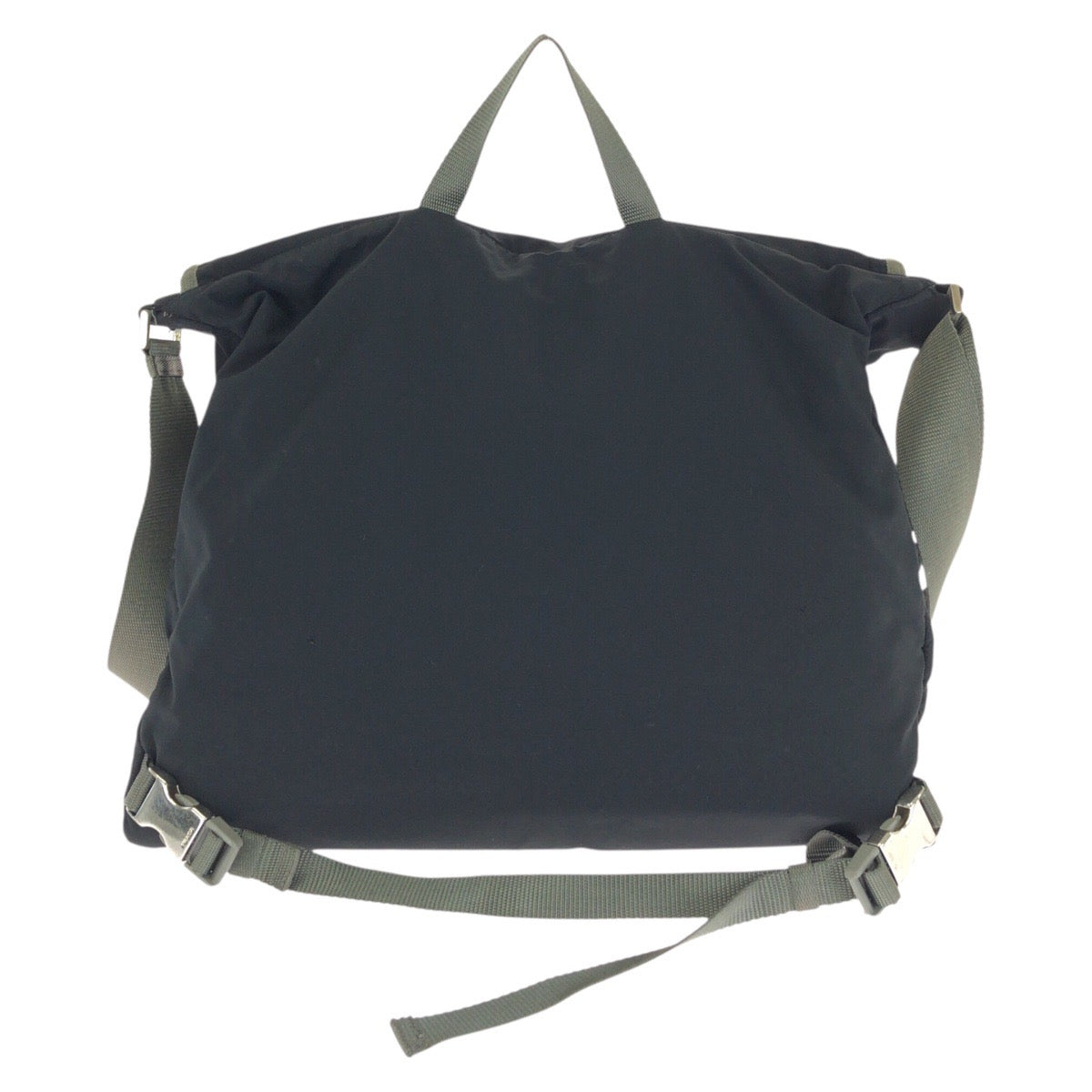 24385
PRADA SPORTS プラダスポーツ スポーツライン ブラック グレー シルバー金具 ナイロン ショルダーバッグ メッセンジャーバッグ レディース AB35