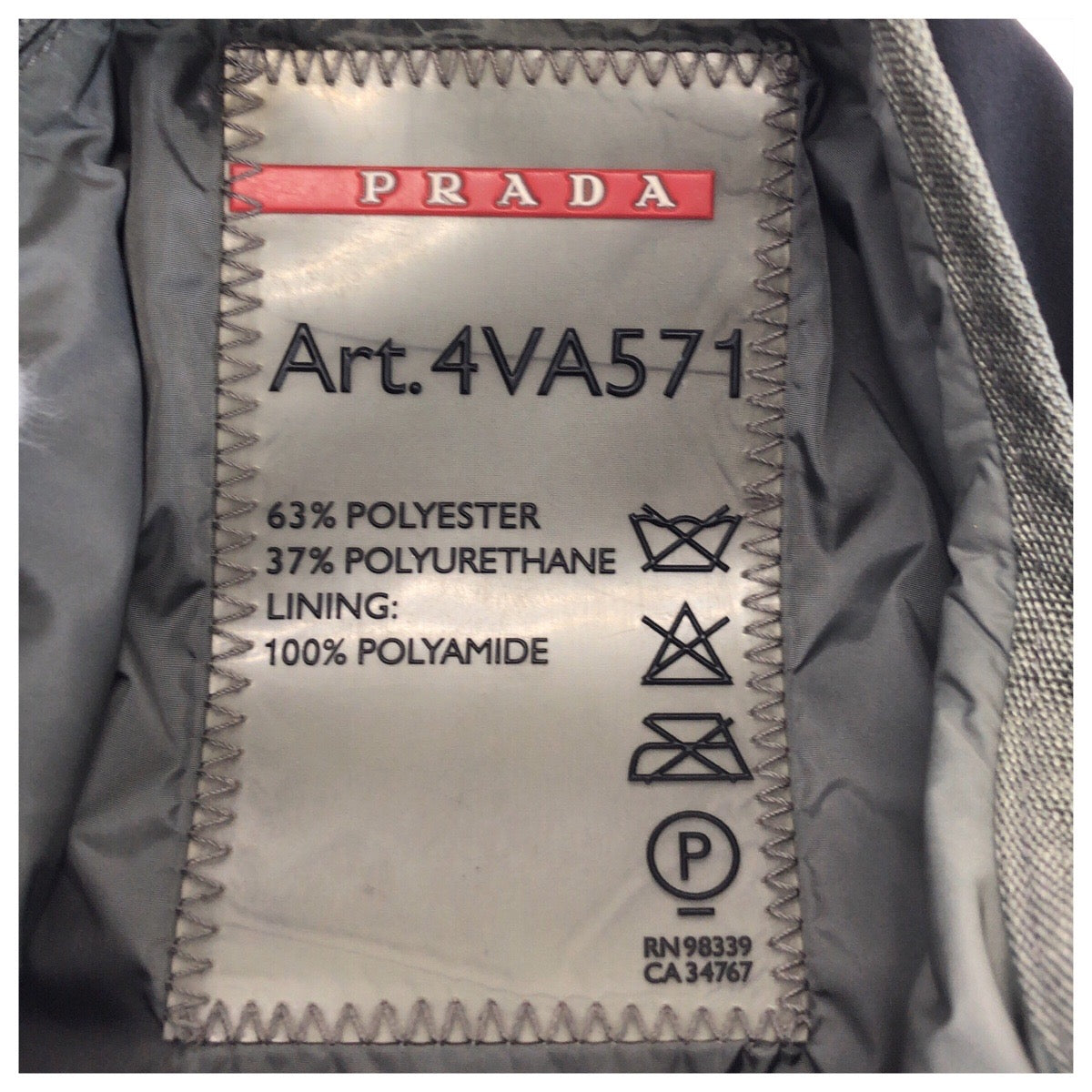 24385
PRADA SPORTS プラダスポーツ スポーツライン ブラック グレー シルバー金具 ナイロン ショルダーバッグ メッセンジャーバッグ レディース AB35