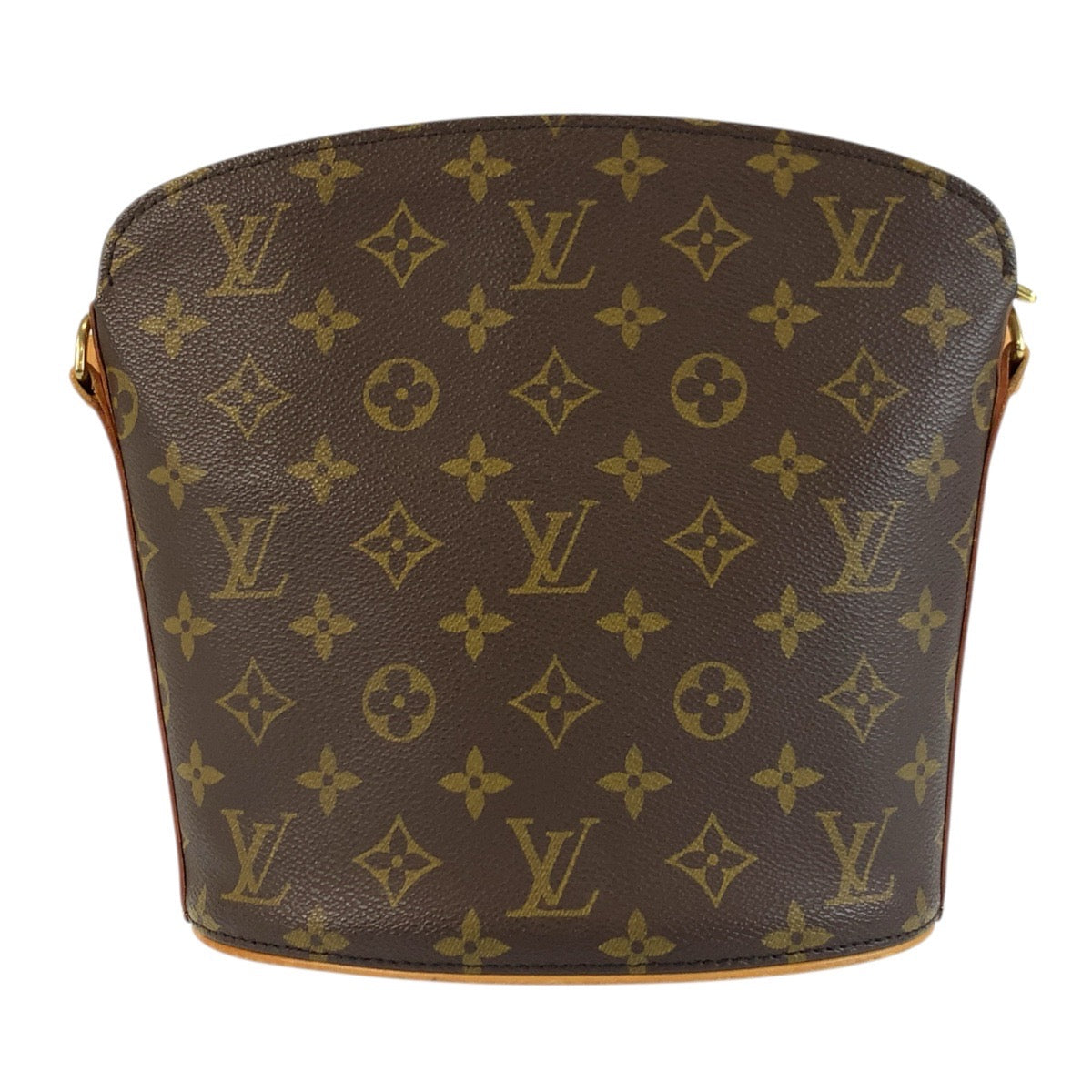 24386
LOUIS VUITTON ルイヴィトン モノグラム ドルーオ ブラウン ゴールド金具 PVC / レザー M51290 ショルダーバッグ ポシェット レディース AB56