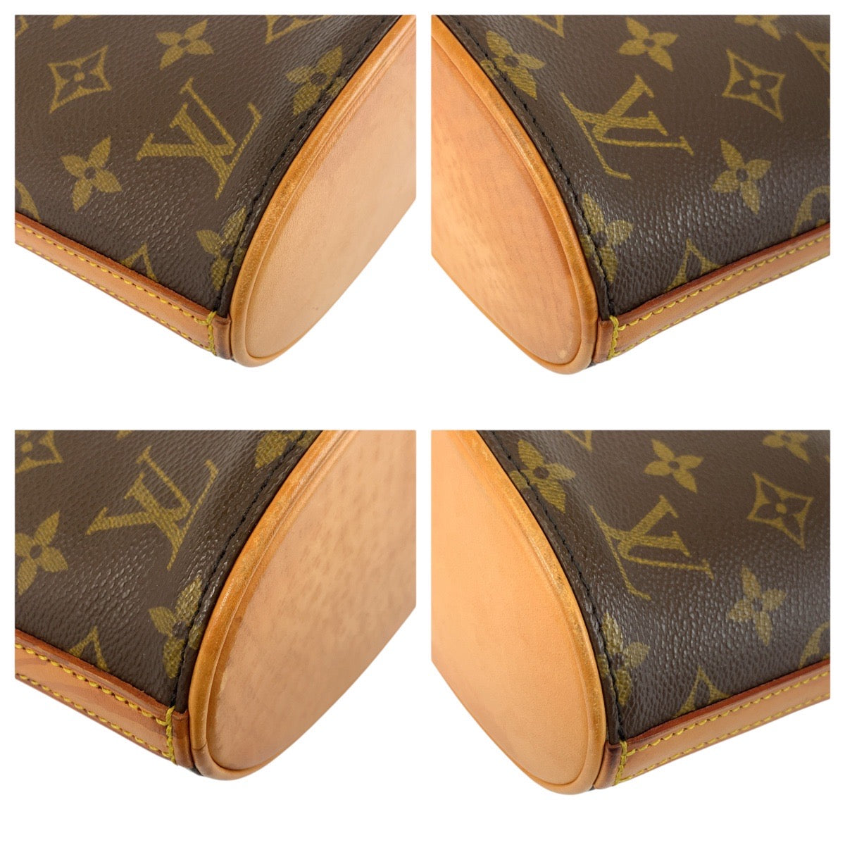 24386
LOUIS VUITTON ルイヴィトン モノグラム ドルーオ ブラウン ゴールド金具 PVC / レザー M51290 ショルダーバッグ ポシェット レディース AB56