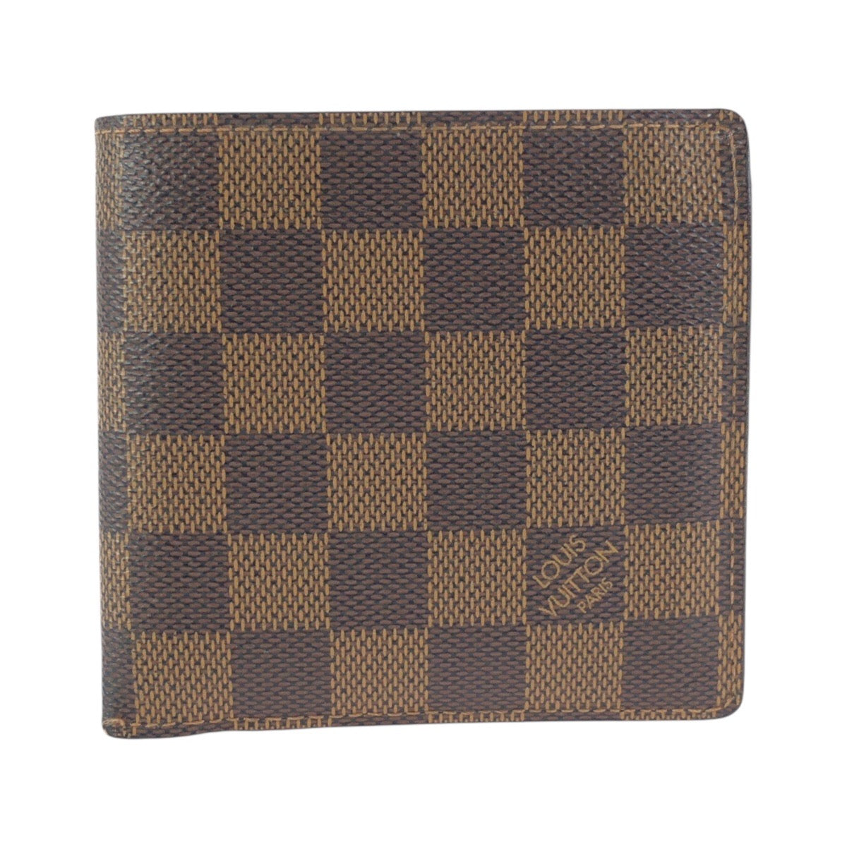 24387
LOUIS VUITTON ルイヴィトン ダミエ ポルトフォイユ マルコ ブラウン ゴールド金具 PVC N61675 折財布 コンパクトウォレット レディース AB14