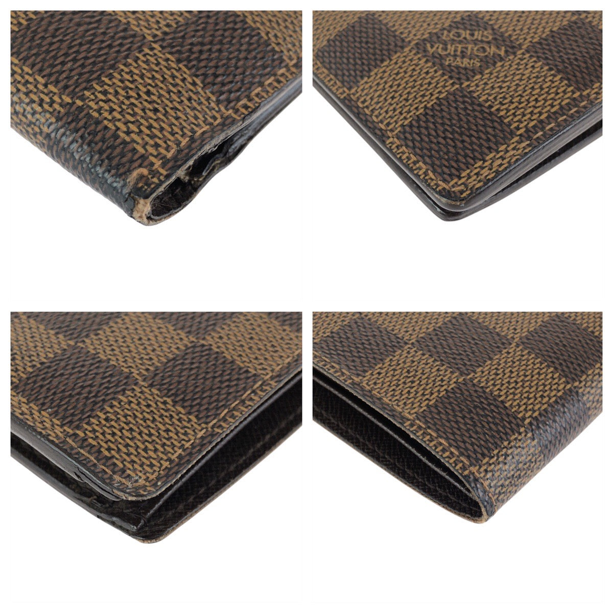 24387
LOUIS VUITTON ルイヴィトン ダミエ ポルトフォイユ マルコ ブラウン ゴールド金具 PVC N61675 折財布 コンパクトウォレット レディース AB14