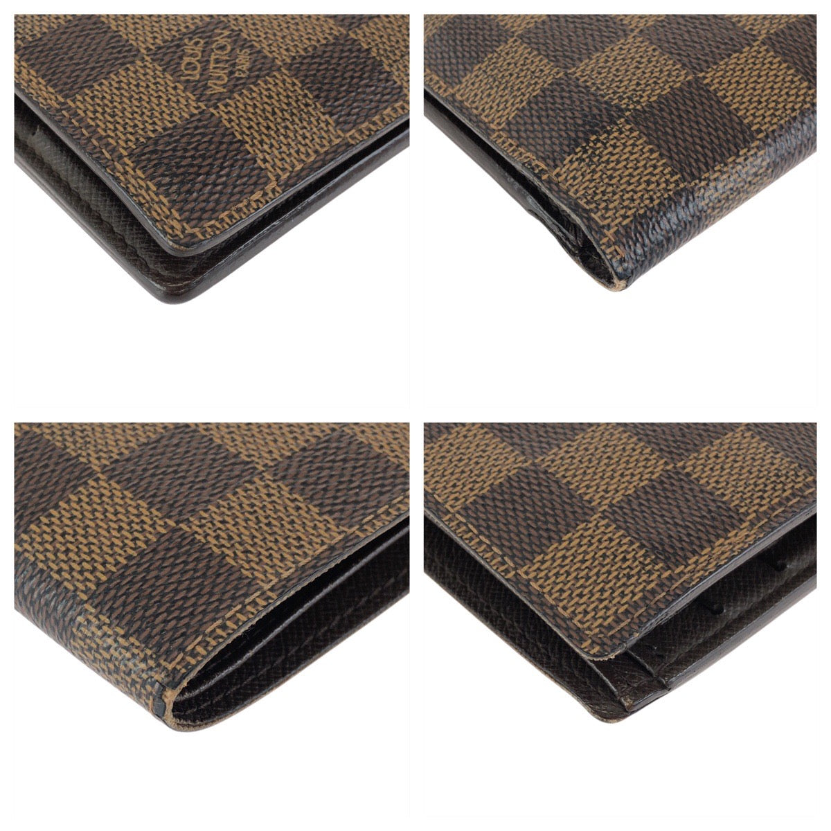 24387
LOUIS VUITTON ルイヴィトン ダミエ ポルトフォイユ マルコ ブラウン ゴールド金具 PVC N61675 折財布 コンパクトウォレット レディース AB14