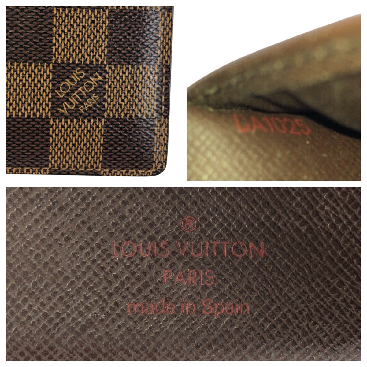 24387
LOUIS VUITTON ルイヴィトン ダミエ ポルトフォイユ マルコ ブラウン ゴールド金具 PVC N61675 折財布 コンパクトウォレット レディース AB14