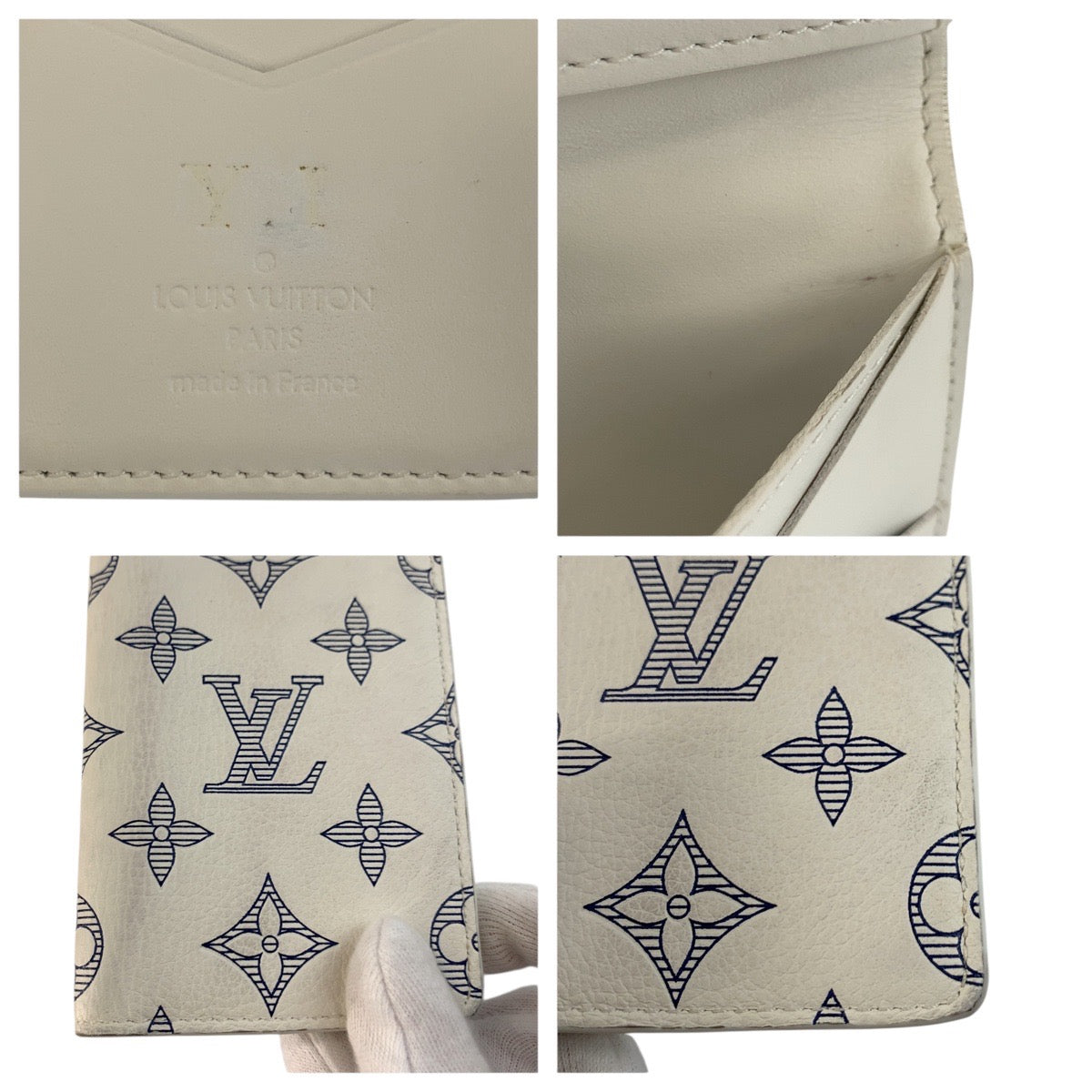 24388
LOUIS VUITTON ルイヴィトン モノグラム シャドウ オーガナイザー ドゥ ポッシュ ブロン ネイビー レザー M83377 カードケース 名刺入れ 男女兼用 レディース AB32