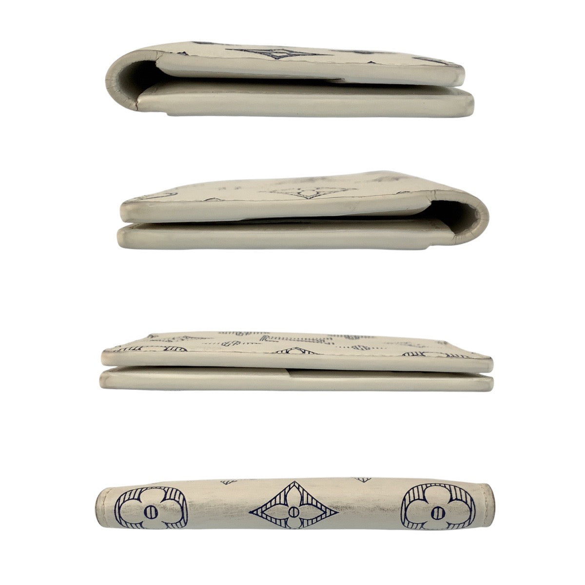 24388
LOUIS VUITTON ルイヴィトン モノグラム シャドウ オーガナイザー ドゥ ポッシュ ブロン ネイビー レザー M83377 カードケース 名刺入れ 男女兼用 レディース AB32