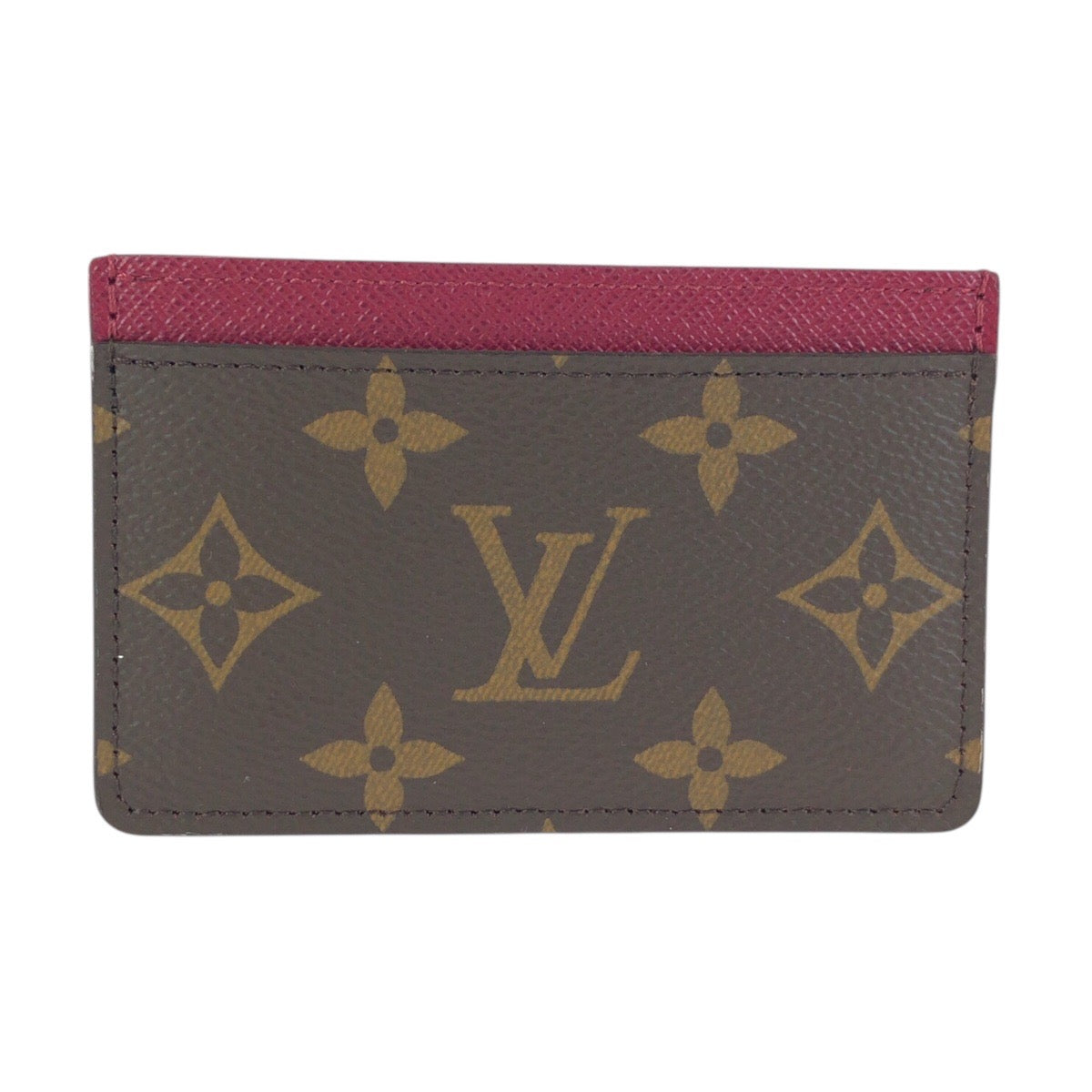 24389
LOUIS VUITTON ルイヴィトン モノグラム ブラウン フューシャ PVC M60703 カードケース 名刺入れ パスケース レディース SA32