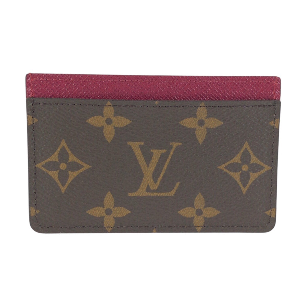 24389
LOUIS VUITTON ルイヴィトン モノグラム ブラウン フューシャ PVC M60703 カードケース 名刺入れ パスケース レディース SA32