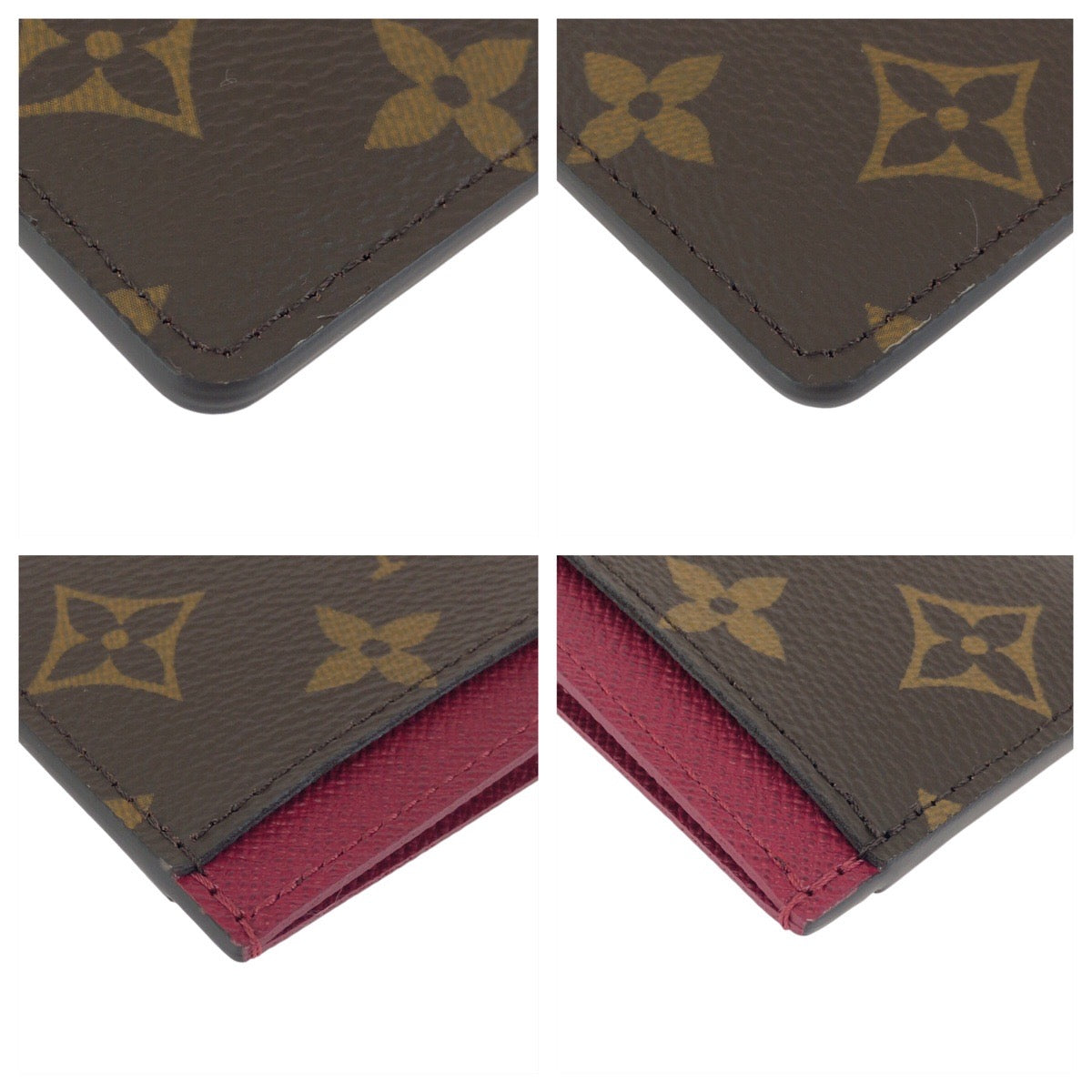 24389
LOUIS VUITTON ルイヴィトン モノグラム ブラウン フューシャ PVC M60703 カードケース 名刺入れ パスケース レディース SA32