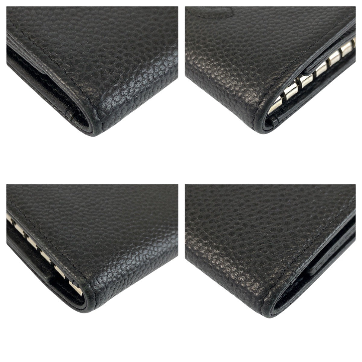 24390
CHANEL シャネル ココマーク ブラック 黒 シルバー金具 レザー キーケース 6連 レディース A32