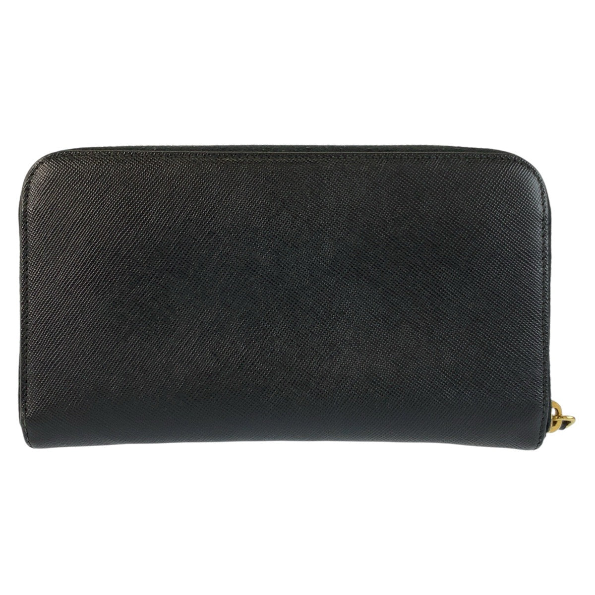 24391
PRADA プラダ サフィアーノ 三角ロゴプレート ブラック 黒 ゴールド金具 レザー 長財布 ロングウォレット レディース ABP32