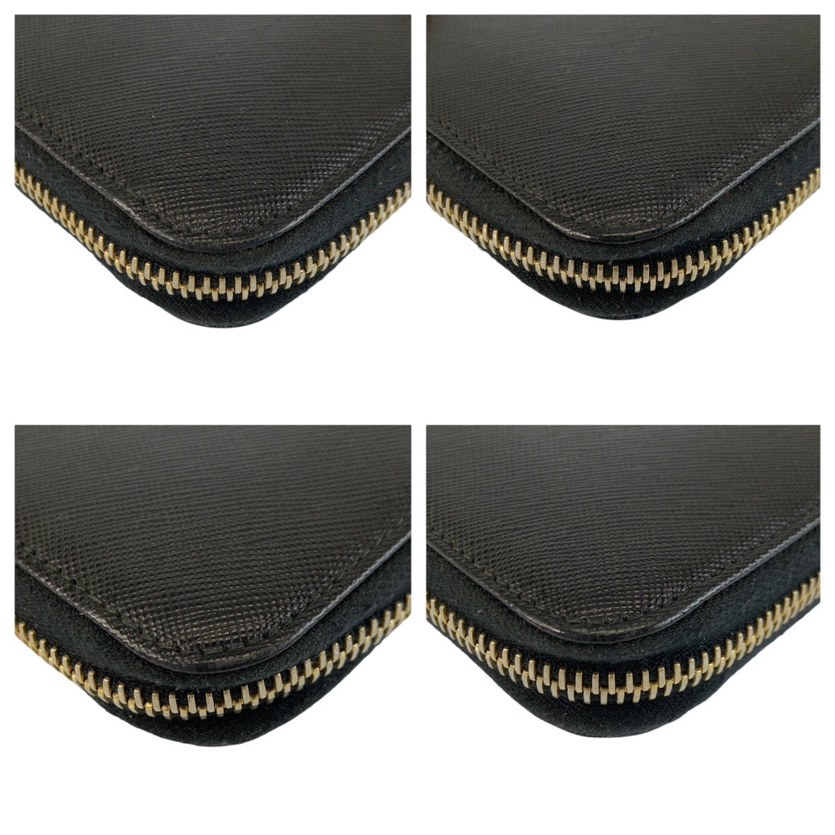 24391
PRADA プラダ サフィアーノ 三角ロゴプレート ブラック 黒 ゴールド金具 レザー 長財布 ロングウォレット レディース ABP32
