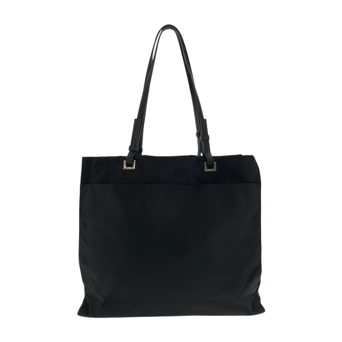 24398
PRADA プラダ テスート 三角ロゴプレート ブラック 黒 シルバー金具 ナイロン / レザー トートバッグ ショルダーバッグ レディース ABP30