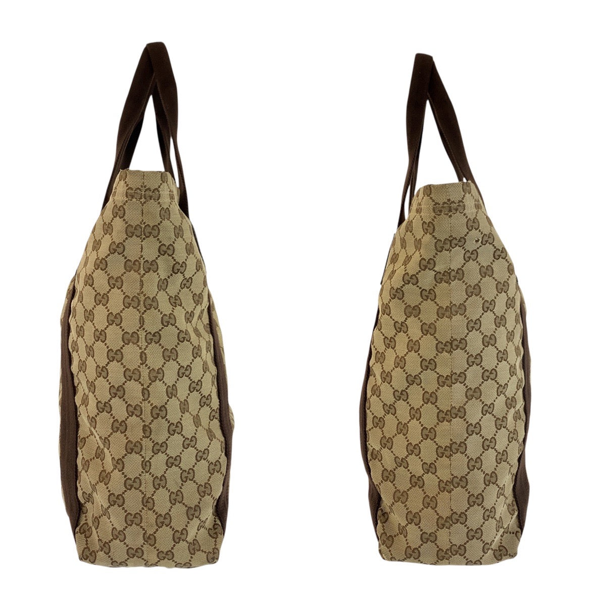 24400
GUCCI グッチ ベージュ ブラウン GGキャンバス 189669 トートバッグ ハンドバッグ レディース AB22