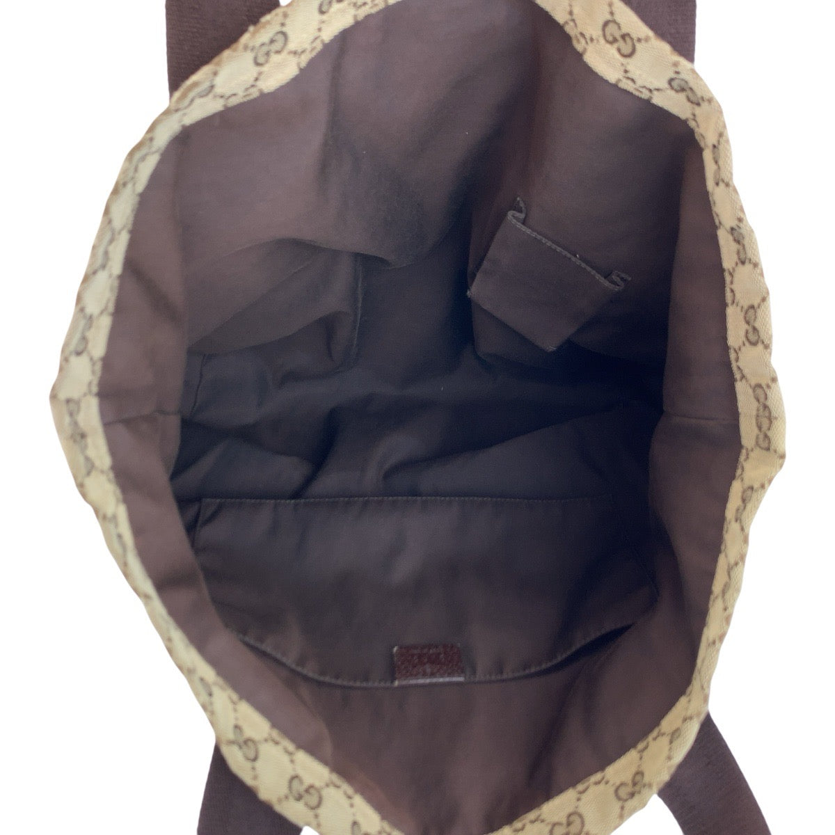 24400
GUCCI グッチ ベージュ ブラウン GGキャンバス 189669 トートバッグ ハンドバッグ レディース AB22