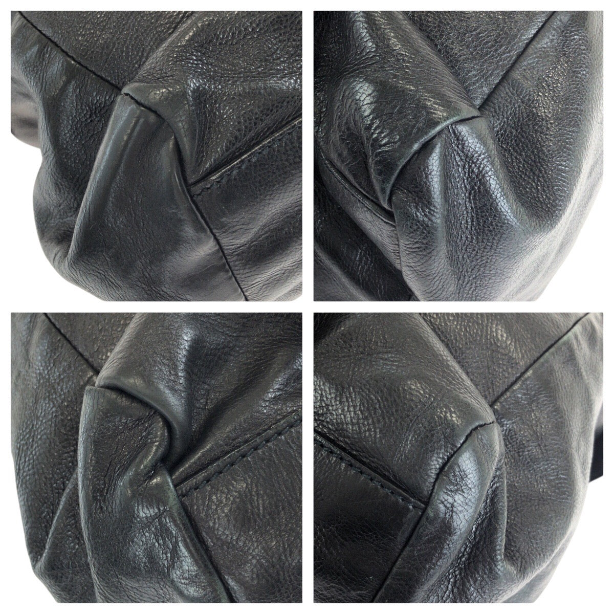 24401
PRADA プラダ ブラック 黒 シルバー金具 レザー トートバッグ ショルダーバッグ トラベルバッグ メンズ ABP44