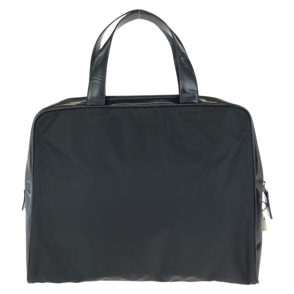 24402
PRADA プラダ テスート 三角ロゴプレート ブラック 黒 シルバー金具 ナイロン / レザー ビジネスバッグ ブリーフケース メンズ ABP36