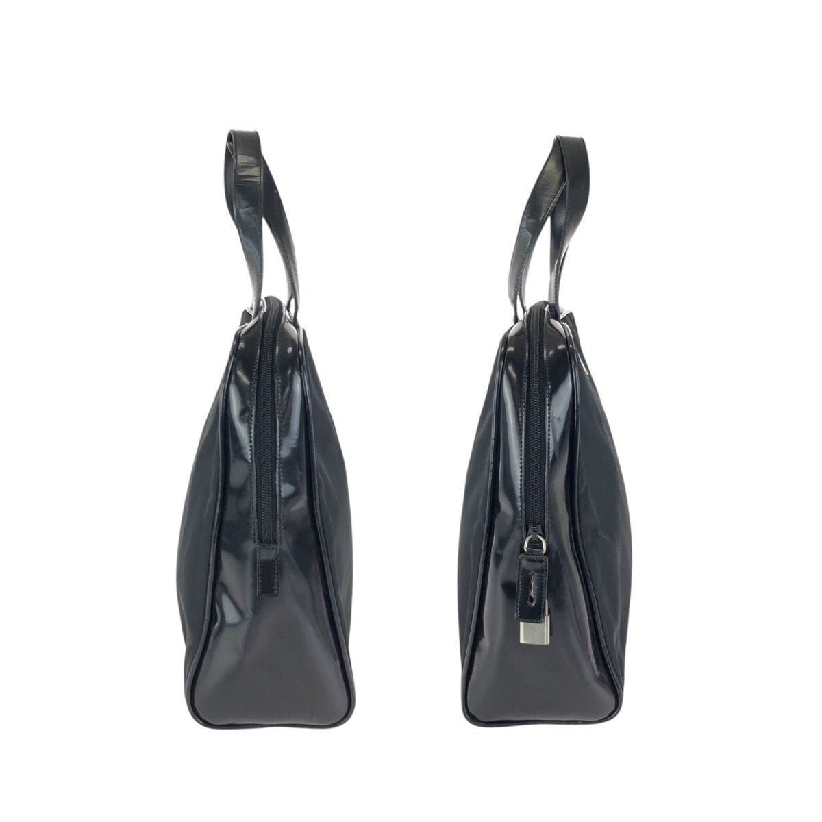 24402
PRADA プラダ テスート 三角ロゴプレート ブラック 黒 シルバー金具 ナイロン / レザー ビジネスバッグ ブリーフケース メンズ ABP36