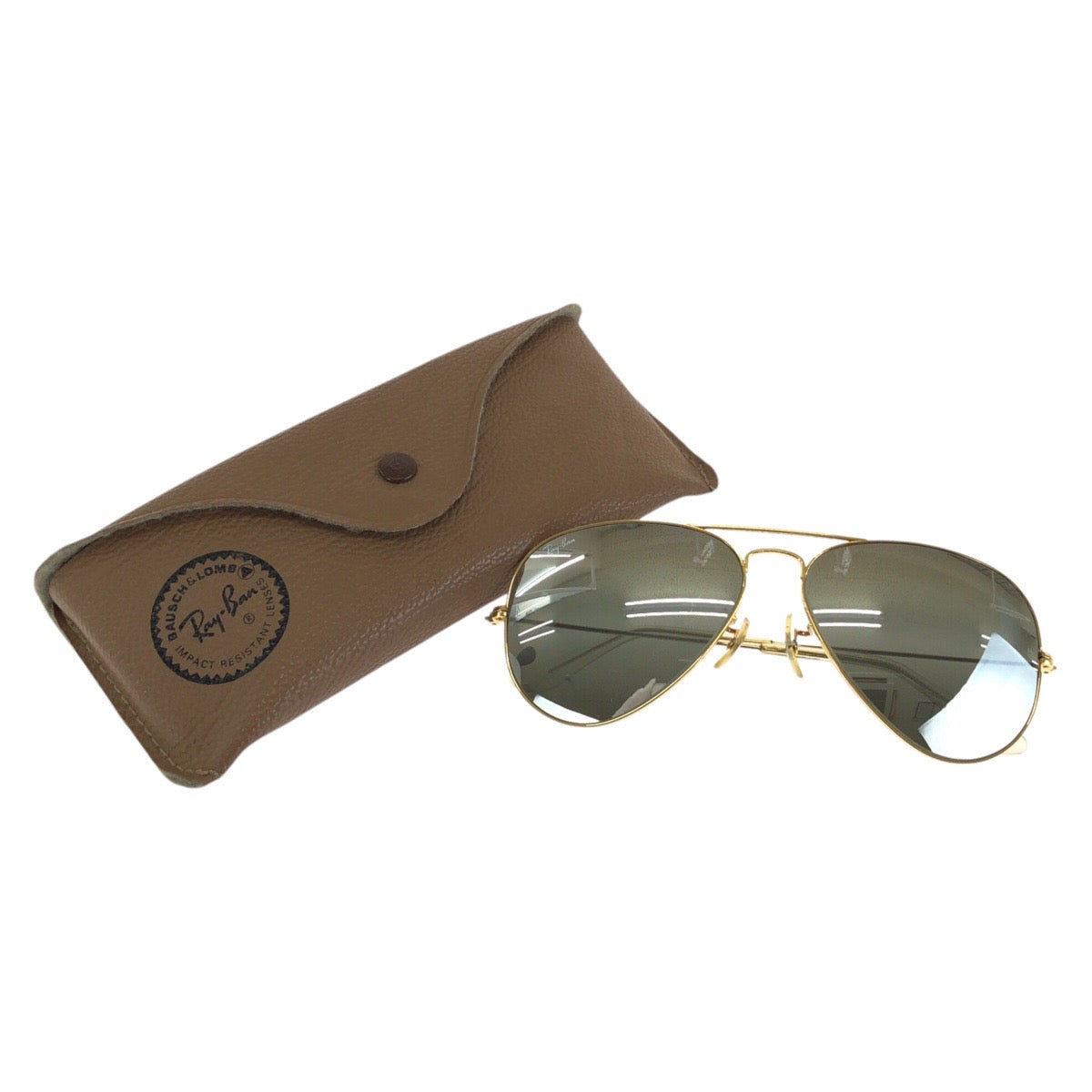 24405
Ray-Ban レイバン ボシュロム アビエーター ゴールド シルバー メッキ B&L 58□14 サングラス 男女兼用 ティアドロップ レディース ABP21