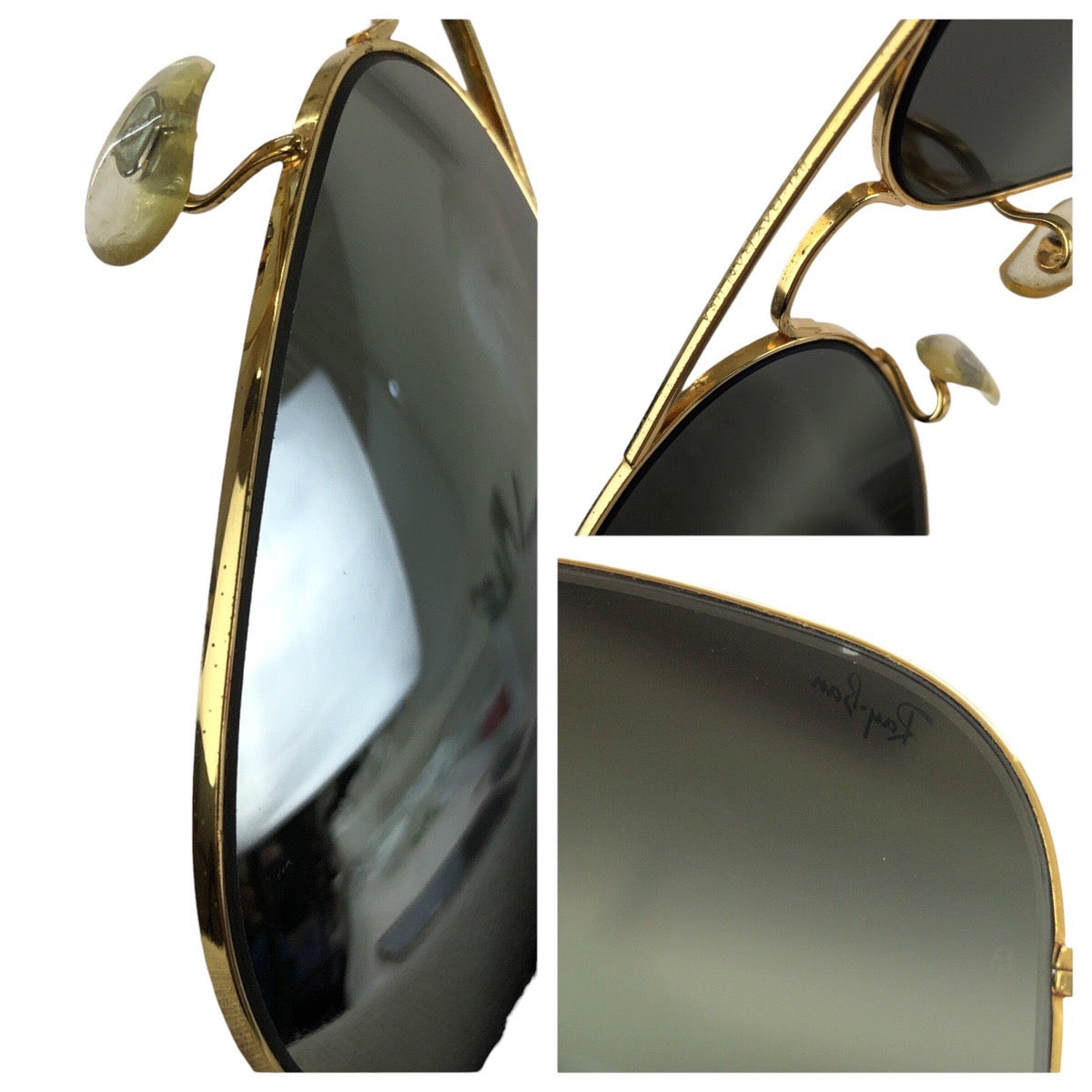 24405
Ray-Ban レイバン ボシュロム アビエーター ゴールド シルバー メッキ B&L 58□14 サングラス 男女兼用 ティアドロップ レディース ABP21