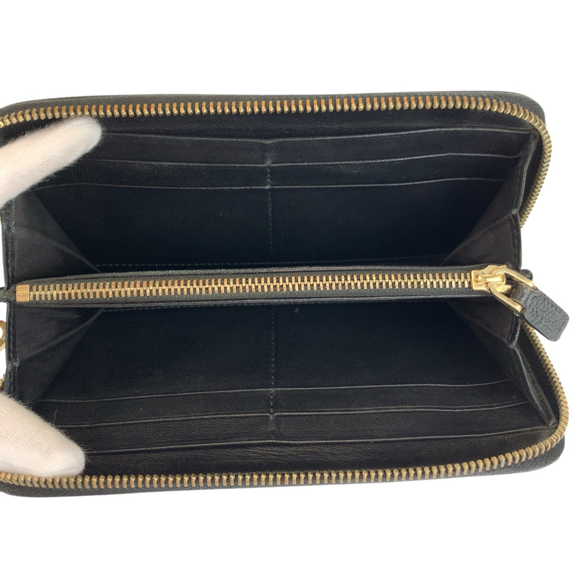 24406
BVLGARI ブルガリ ブラック 黒 ゴールド金具 レザー FG E16 280551 長財布 ロングウォレット メンズ ABP15