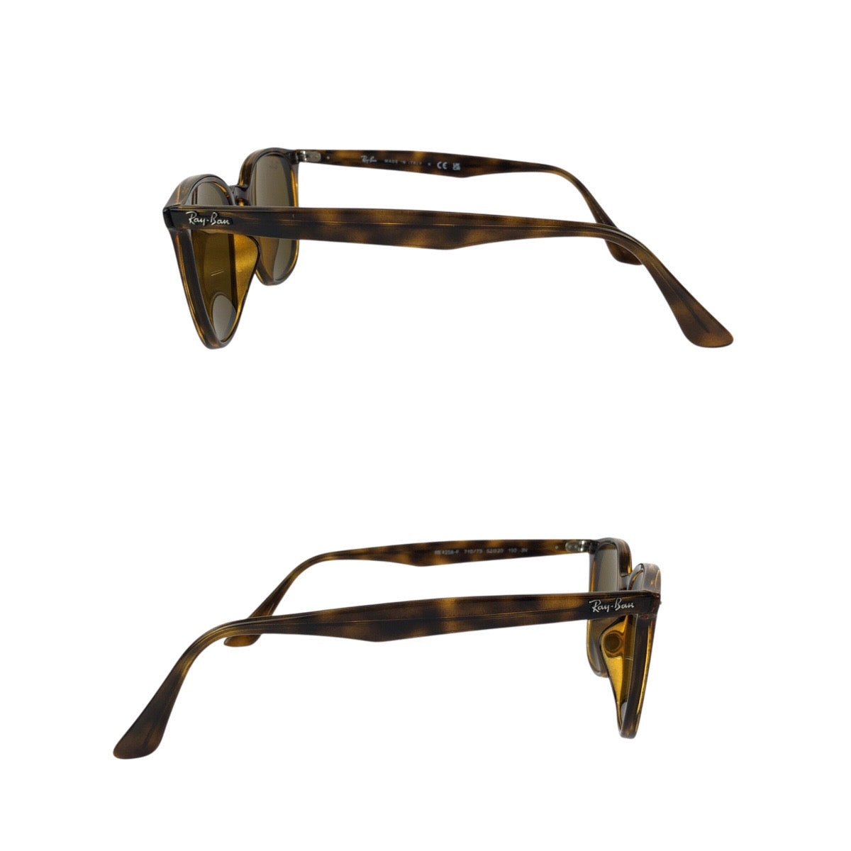 24407
Ray-Ban レイバン ライトハバナ ブラウン シルバー金具 プラスチック RB4258-F 710/73 52□20 150 3N サングラス 男女兼用 スクエア メンズ ABP14