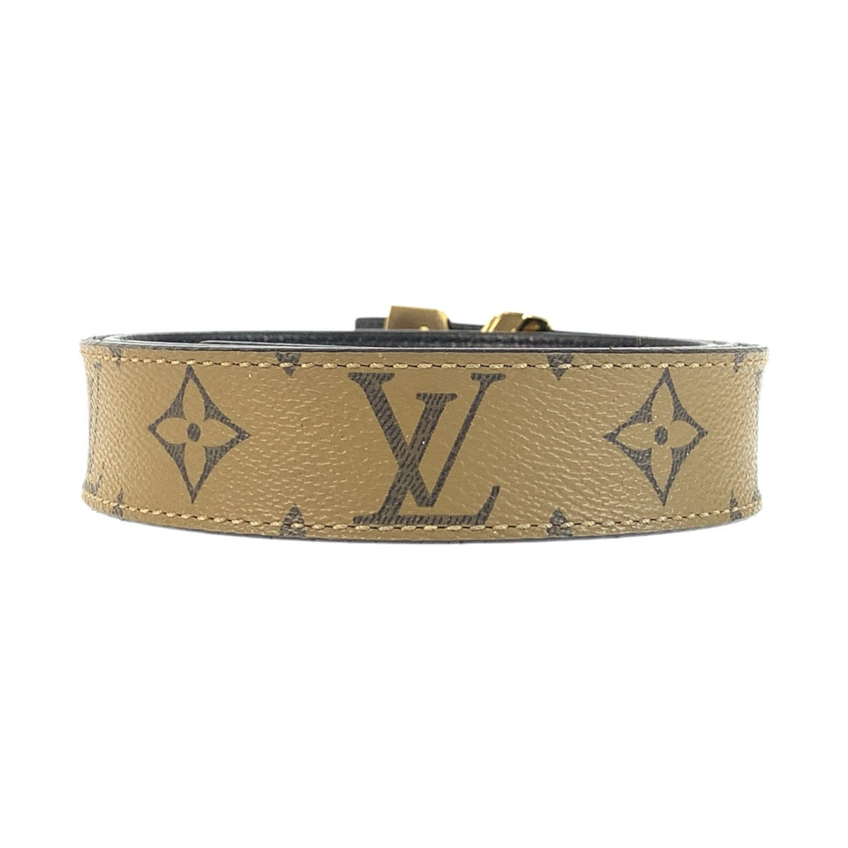 24409
LOUIS VUITTON ルイヴィトン モノグラムリバース サンチュール エセンシャルV 85cm/34インチ ブラウン ゴールド金具 レザー M9306 ベルト メンズ AB20