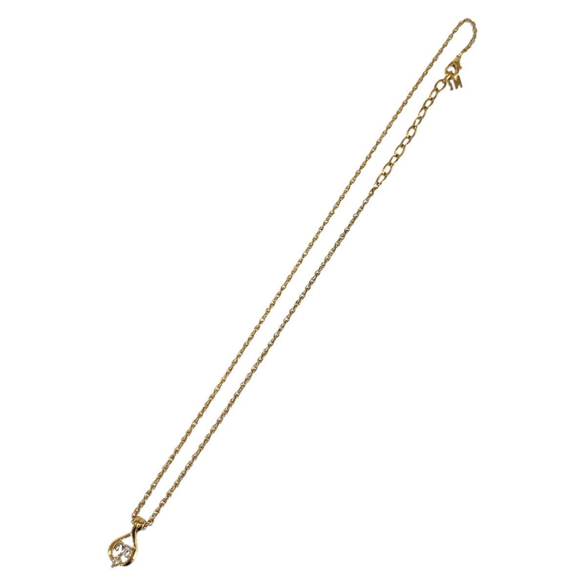 24412
NINA RICCI ニナリッチ ラインストーン ゴールド シルバー メッキ ネックレス レディース A4