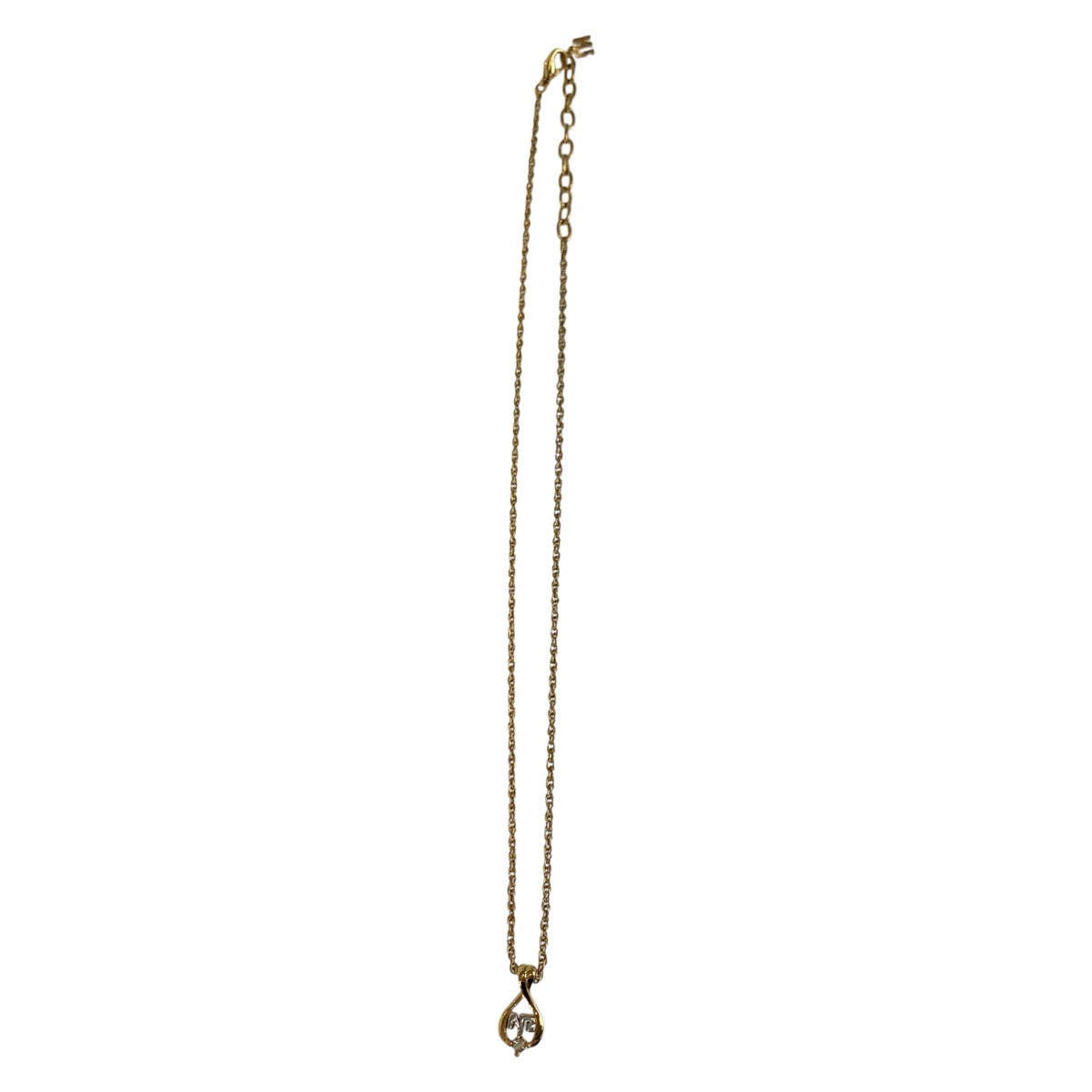 24412
NINA RICCI ニナリッチ ラインストーン ゴールド シルバー メッキ ネックレス レディース A4