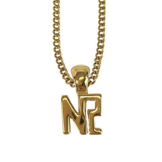 24413
NINA RICCI ニナリッチ ロゴモチーフ ゴールド メッキ ネックレス レディース A4