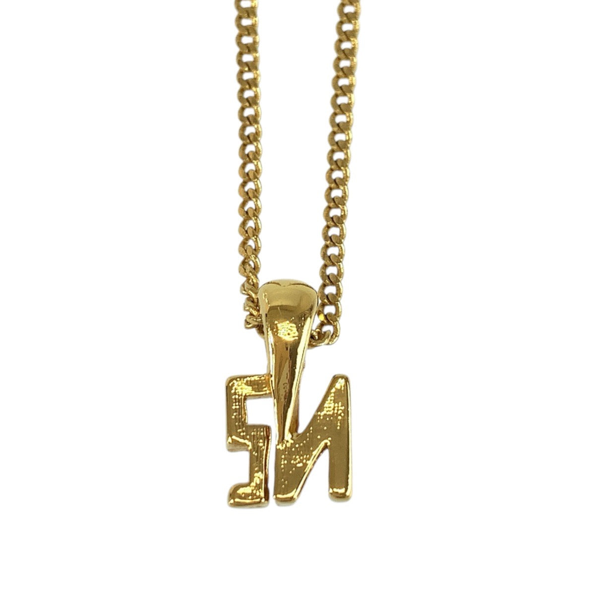 24413
NINA RICCI ニナリッチ ロゴモチーフ ゴールド メッキ ネックレス レディース A4