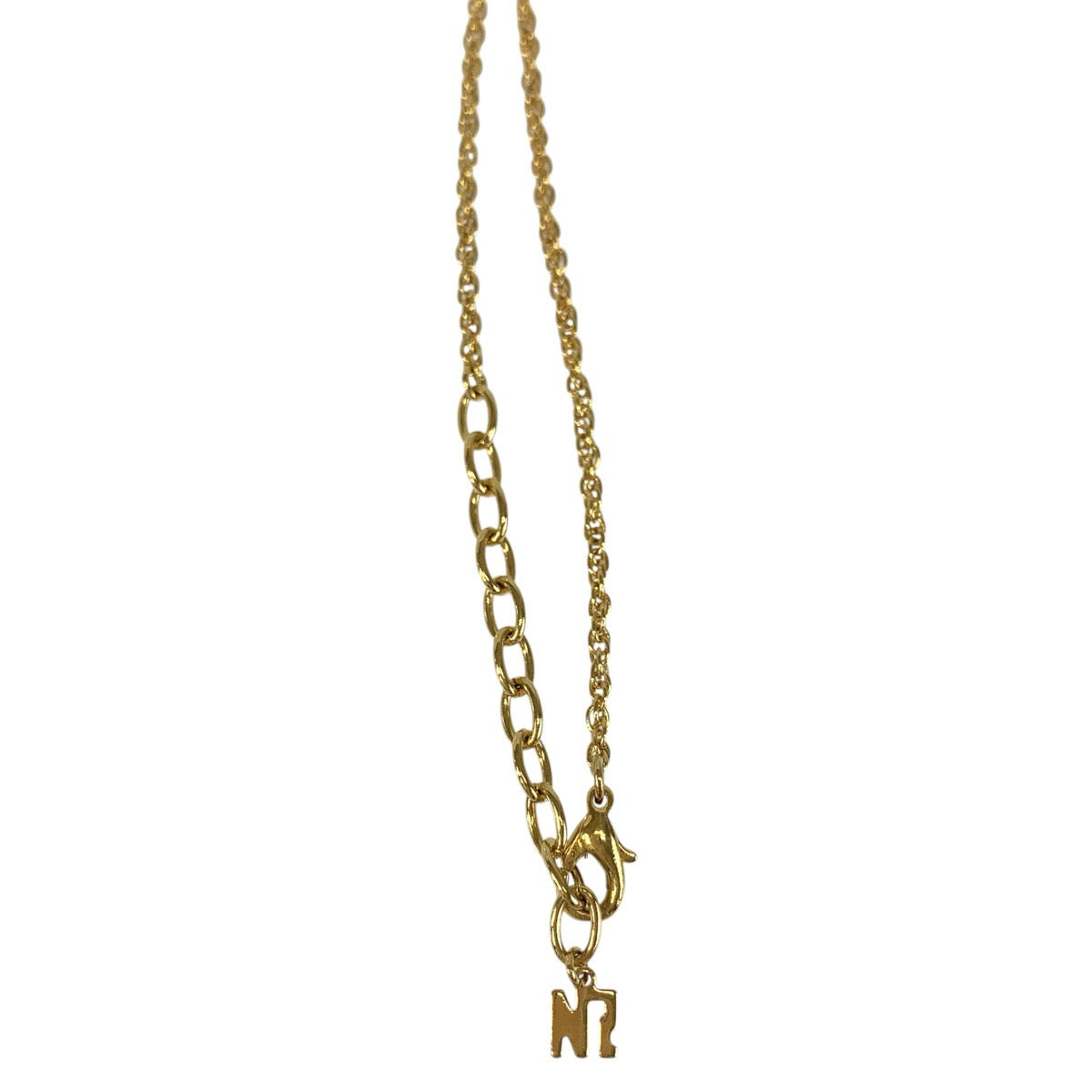 24414
NINA RICCI ニナリッチ カラーストーン ゴールド グリーン メッキ ネックレス レディース A4