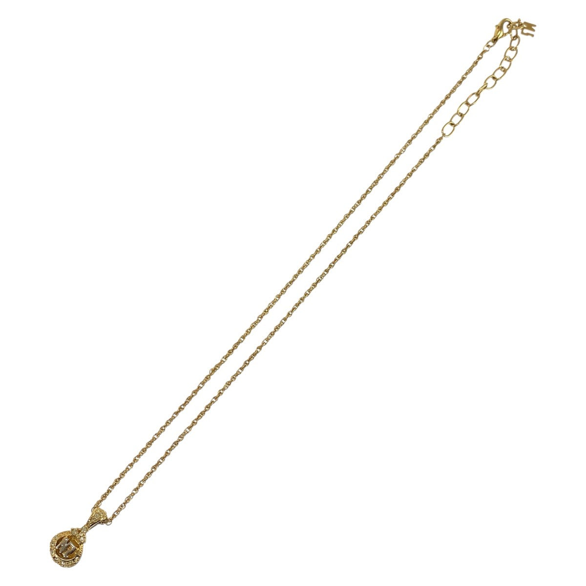 24415
NINA RICCI ニナリッチ ゴールド メッキ / ラインストーン ネックレス レディース A4