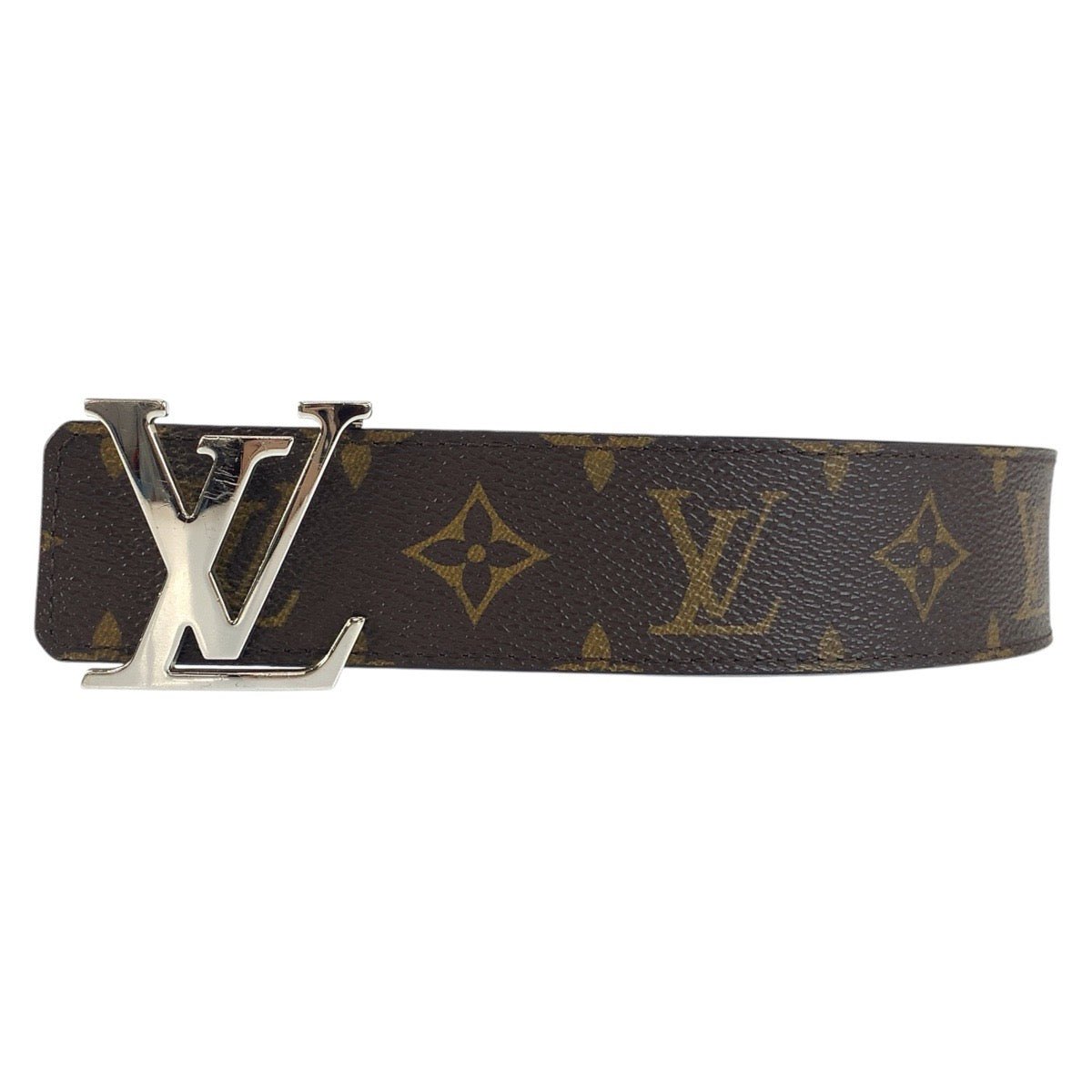 24417
LOUIS VUITTON ルイヴィトン モノグラム サンチュール LVイニシャル 85cm/34インチ ブラウン ブラック シルバー金具 PVC / レザー M9821 ベルト リバーシブルベルト メンズ ABP30