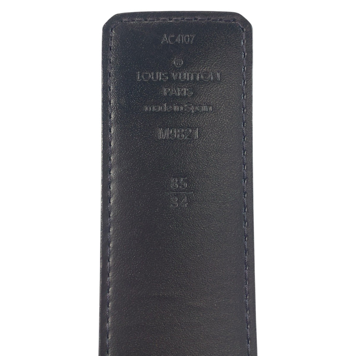 24417
LOUIS VUITTON ルイヴィトン モノグラム サンチュール LVイニシャル 85cm/34インチ ブラウン ブラック シルバー金具 PVC / レザー M9821 ベルト リバーシブルベルト メンズ ABP30