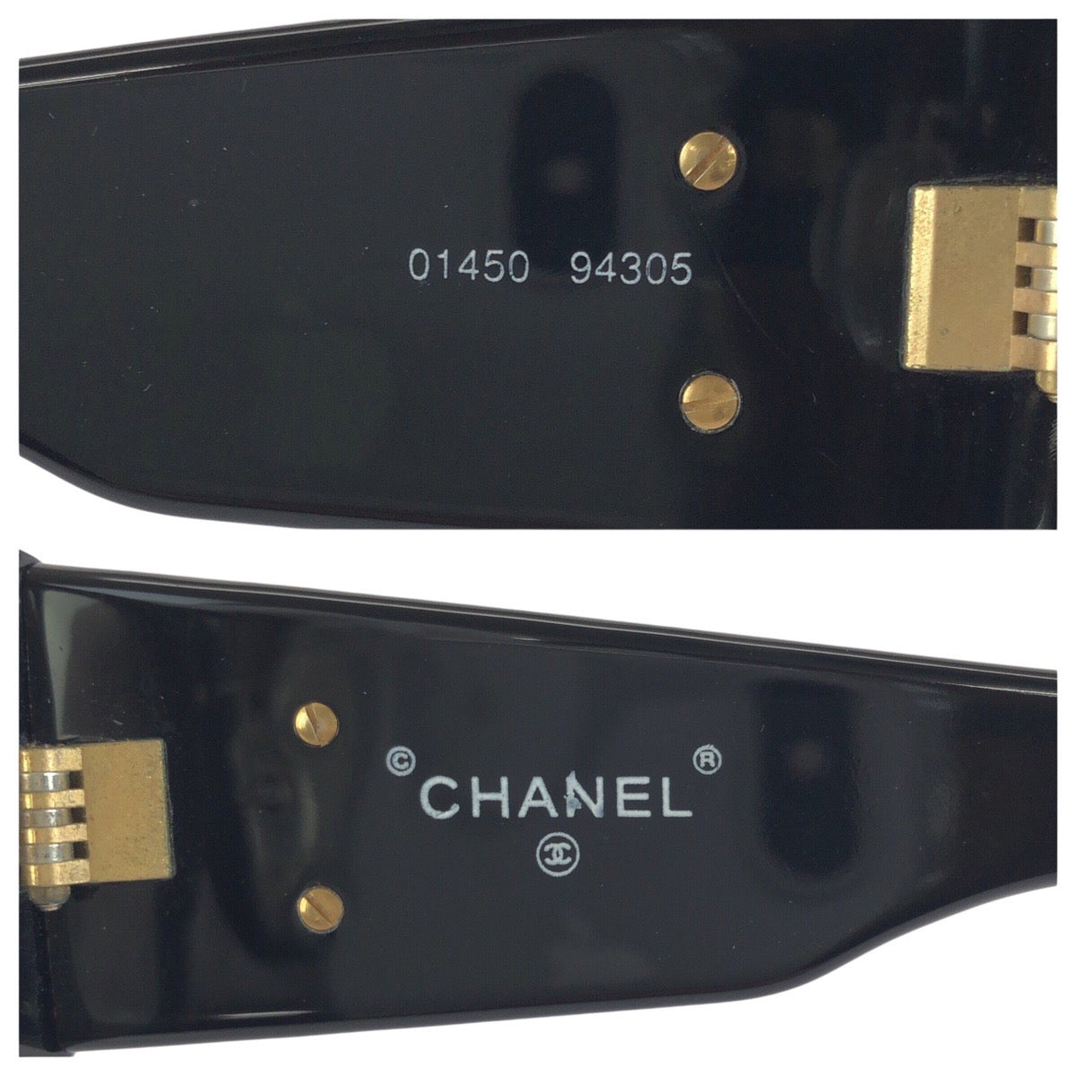 24419
CHANEL シャネル マトラッセ ココマーク ブラック 黒 ゴールド金具 プラスチック / メタル 01450 94305 サングラス メガネ 男女兼用 ウェリントン レディース ABP21