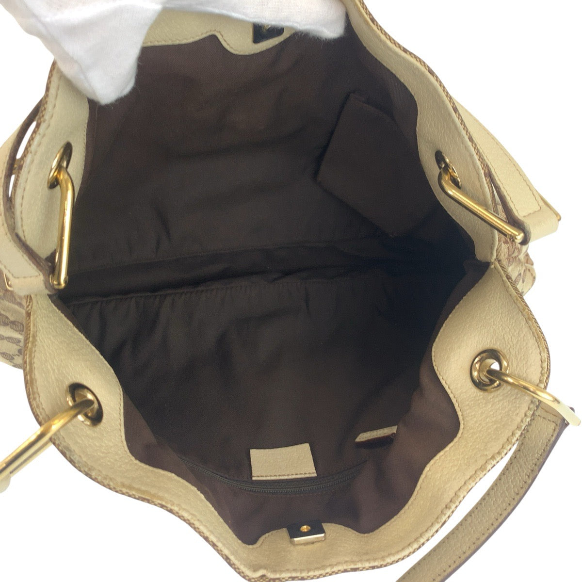 24423
GUCCI グッチ エクリプス ベージュ アイボリー ゴールド金具 GGキャンバス / レザー 121023 トートバッグ ショルダーバッグ レディース AB28