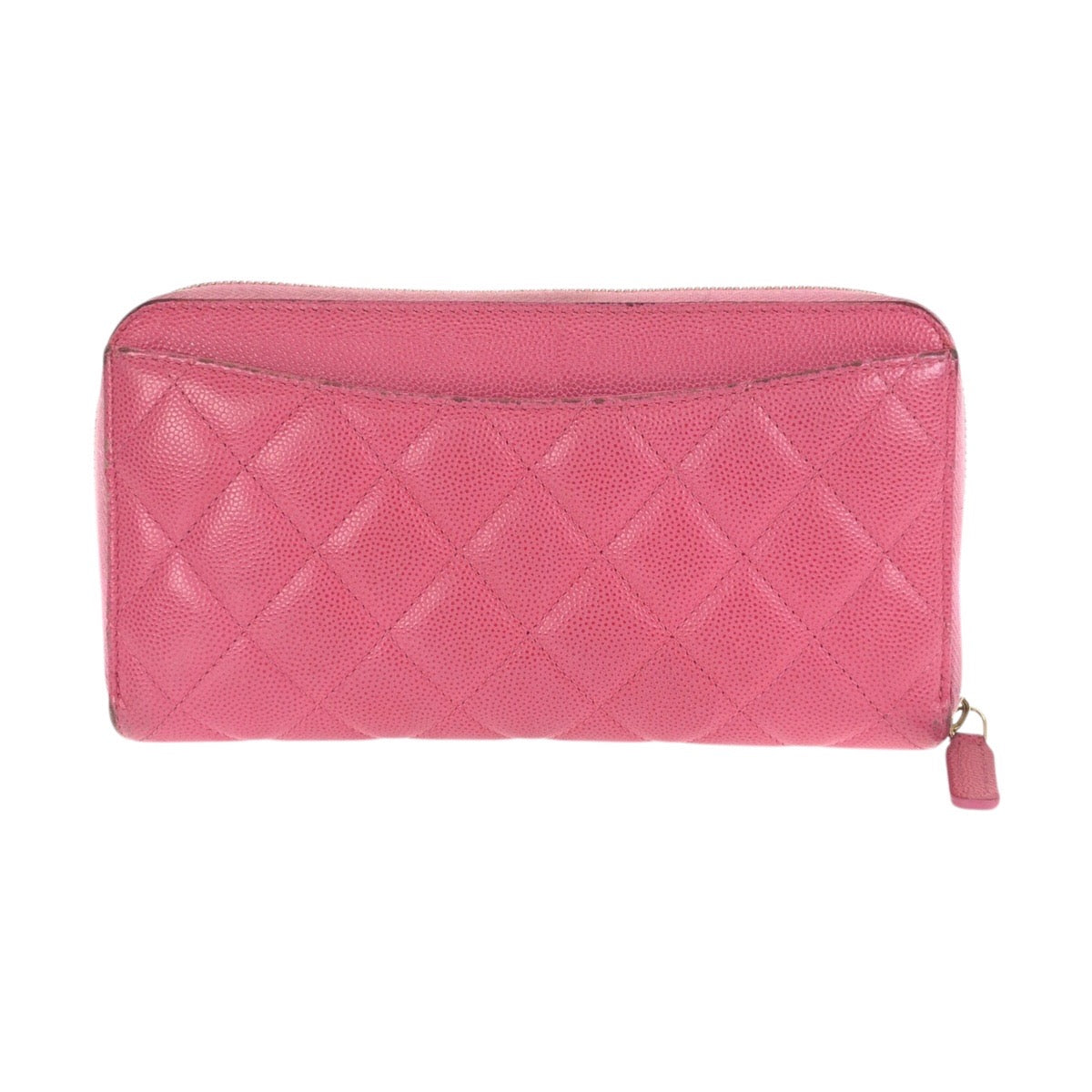 24424
CHANEL シャネル マトラッセ ココマーク ピンク ゴールド金具 キャビアスキン 長財布 ラウンドファスナー レディース ABP42