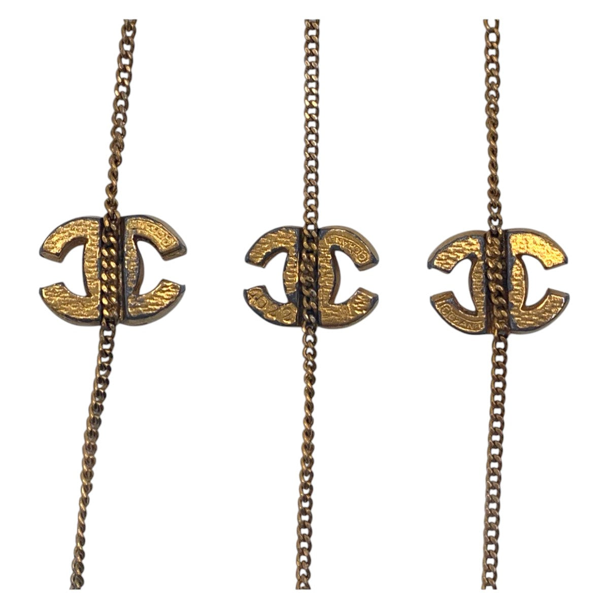 24425
CHANEL シャネル ラインストーン ゴールド メタル ブレスレット レディース AB30