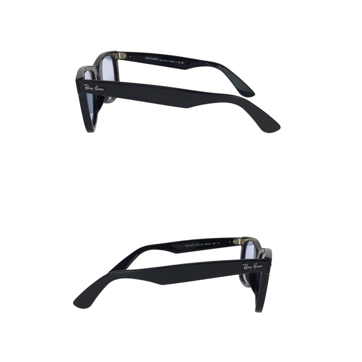 24433
Ray-Ban レイバン ORIGINAL WAYFARER CLASSIC ブラック ブルー シルバー金具 プラスチック RB2140-F 901/64 52□22 150 1N サングラス メガネ 男女兼用 スクエア レディース ABP15