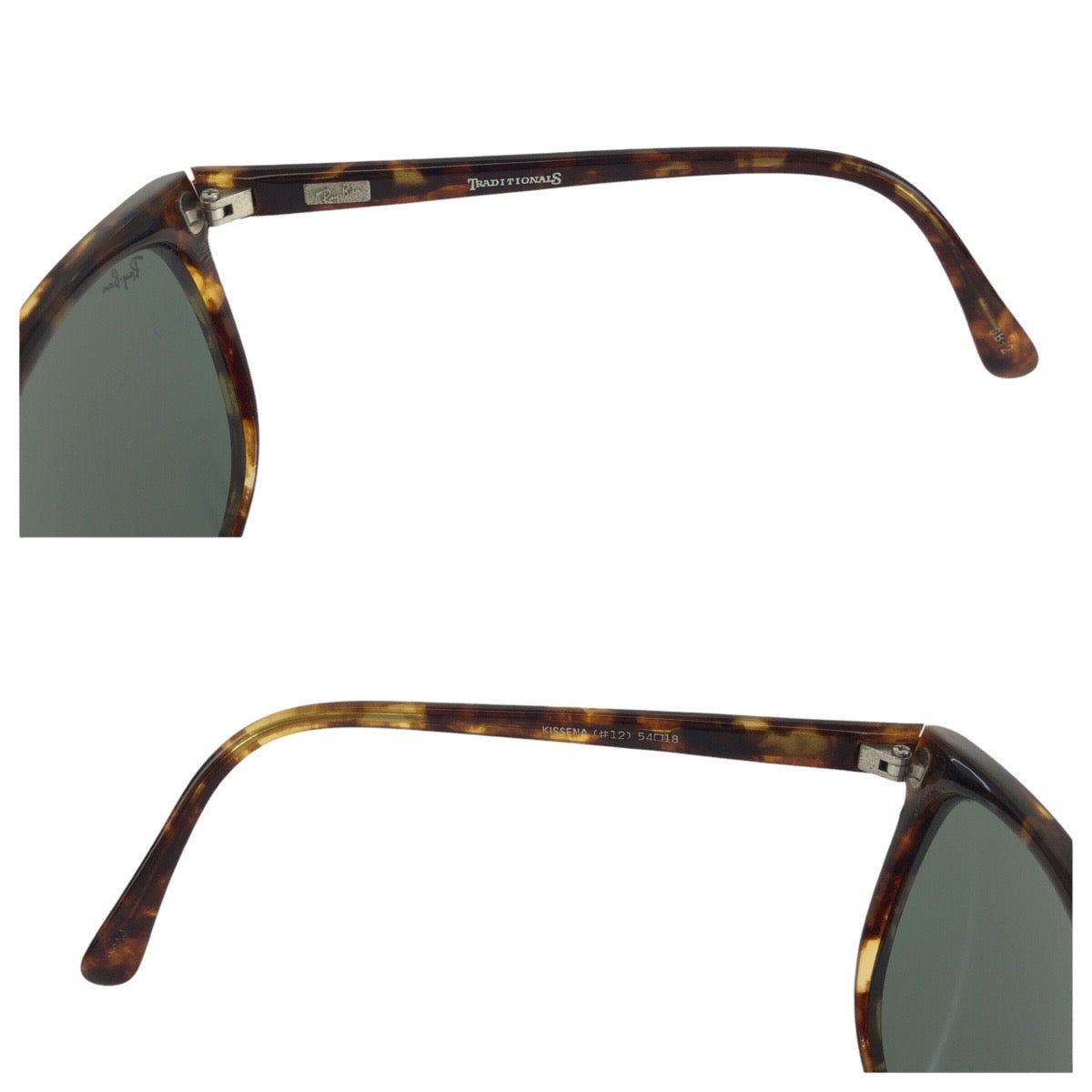 24435
Ray-Ban レイバン ヴィンテージ KISSENA ブラウン ハバナ シルバー金具 プラスチック TRADITIONALS KISSENA #12 サングラス 男女兼用 ボストン レディース ABP15