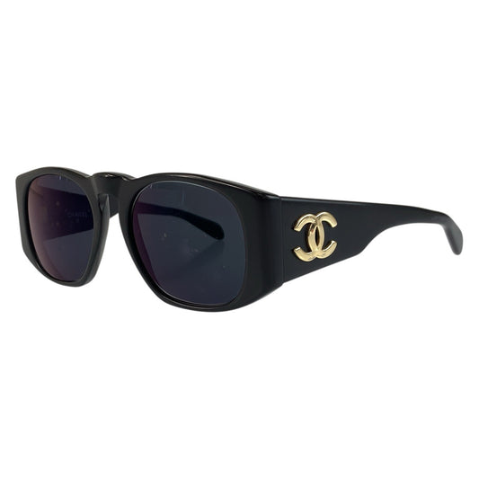 24437
CHANEL シャネル ココマーク ブラック 黒 プラスチック 0004 11 サングラス ウェリントン レディース AB21