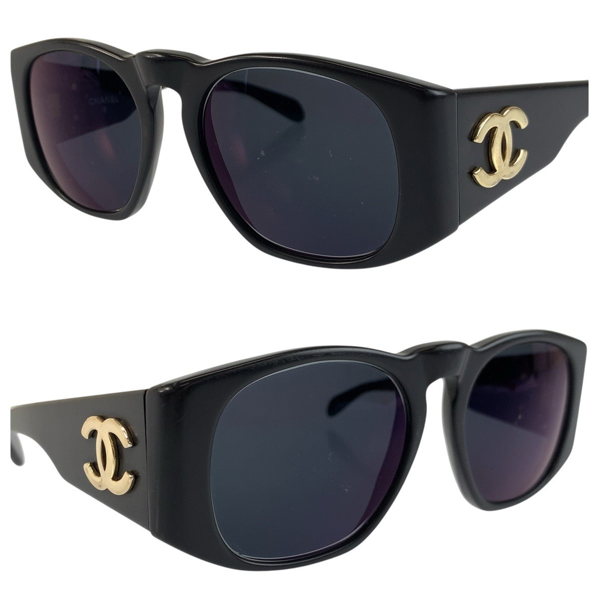 24437
CHANEL シャネル ココマーク ブラック 黒 プラスチック 0004 11 サングラス ウェリントン レディース AB21