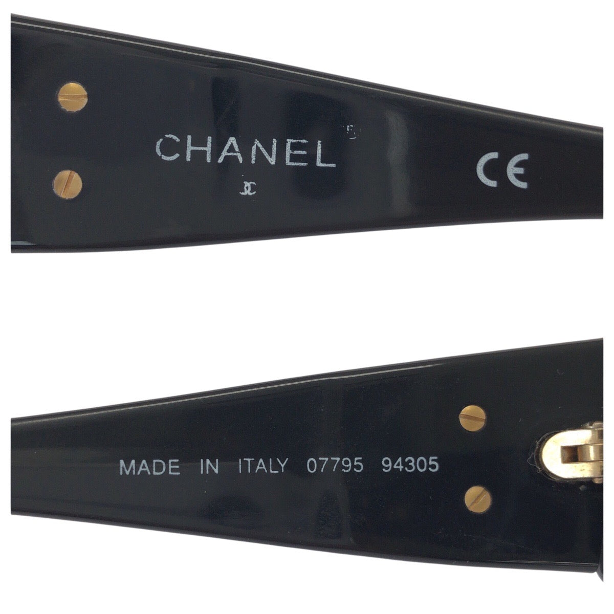 24438
CHANEL シャネル ヴィンテージ ココマーク ブラック 黒 ゴールド金具 プラスチック / メタル 07795 94305 サングラス 男女兼用 オーバル レディース ABP21