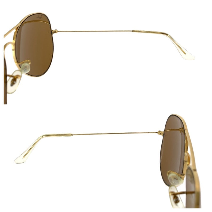 24439
Ray-Ban レイバン ヴィンテージ B&L RAY-BAN U.S.A ブラウン ゴールド金具 メタル 62□14 サングラス メガネ 男女兼用 ティアドロップ レディース ABP21