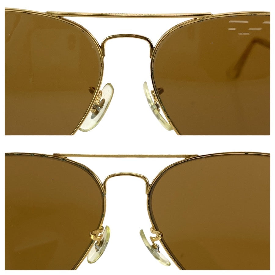 24439
Ray-Ban レイバン ヴィンテージ B&L RAY-BAN U.S.A ブラウン ゴールド金具 メタル 62□14 サングラス メガネ 男女兼用 ティアドロップ レディース ABP21