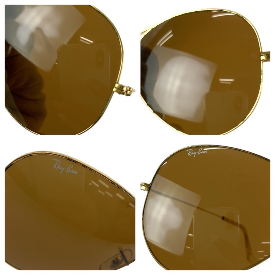 24439
Ray-Ban レイバン ヴィンテージ B&L RAY-BAN U.S.A ブラウン ゴールド金具 メタル 62□14 サングラス メガネ 男女兼用 ティアドロップ レディース ABP21