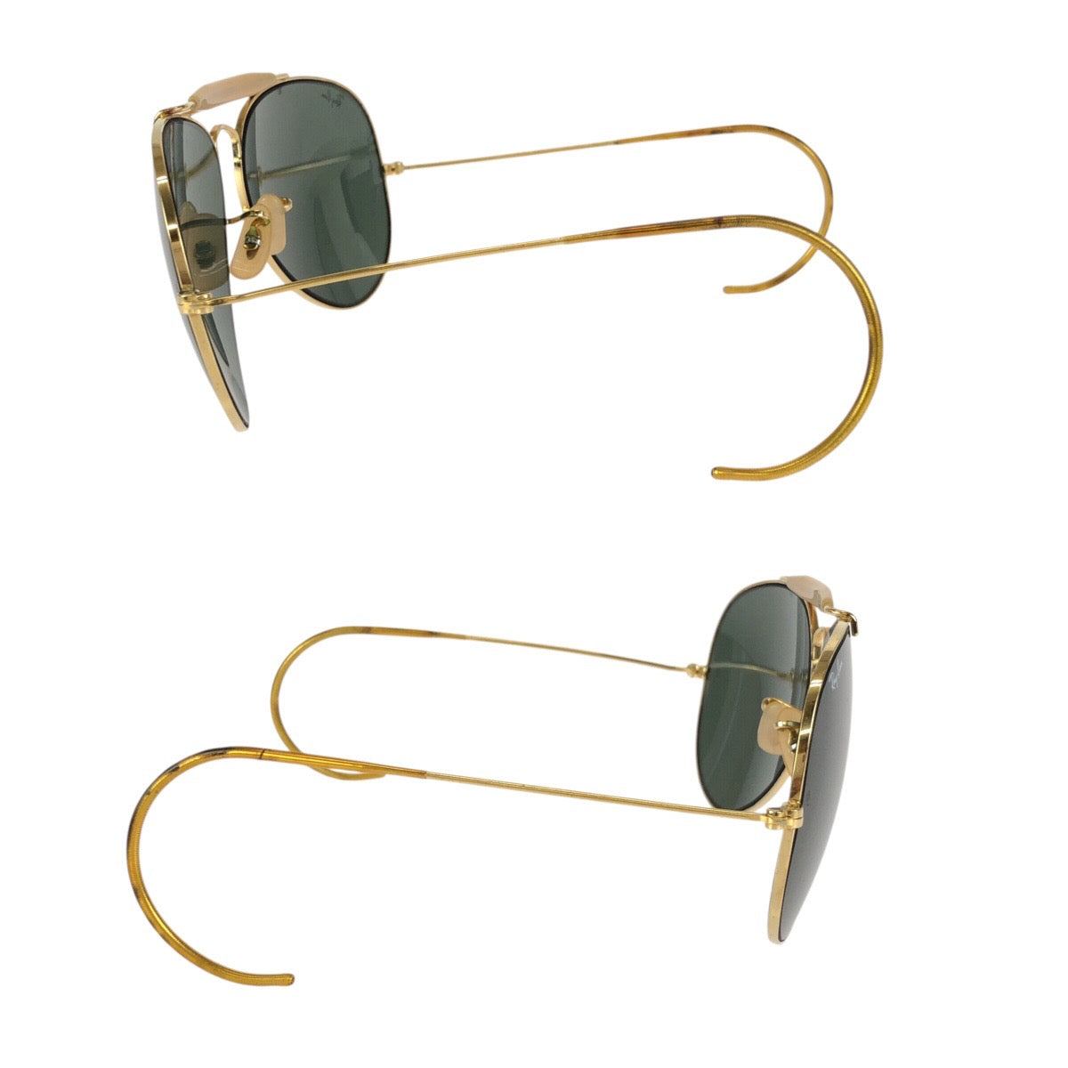 24440
Ray-Ban レイバン ヴィンテージ ボシュロム アビエーター ゴールド グリーン メタル B&L 62□14 サングラス 男女兼用 ティアドロップ レディース ABP15